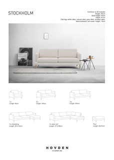 Modulsofa med faste oppsett